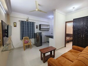 Living Room in 1 BHK Apartment at Btm Layout – for Rent