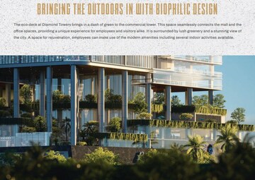  Office Space – Exterior View View at SAS Diamond Towers, Financial District - for Sale