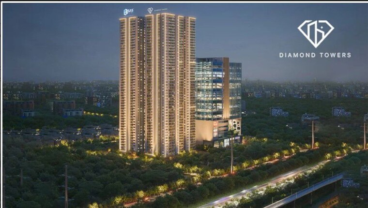 Exterior View, sas-diamond-towers Commercial Office Space 500 Sq.Ft. In Financial District Hyderabad 9971354