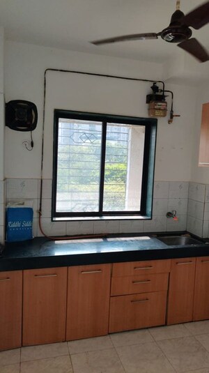 Kitchen in 1 BHK Apartment at Jeevan Vihar CHS, Bhandup East – for Rent