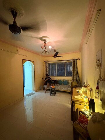 Living Room in 1 BHK Apartment at The Kamal Sagar CHS, Bhandup East – for Sale