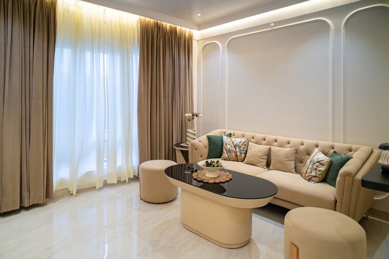 Living Room, kalpana-eco-world 3 Bedroom 1000 Sq.Ft. Villa In Mohanlalganj Lucknow 9971433