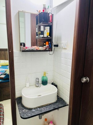 Bathroom in 2 BHK Apartment at Majestique Manhattan E F, Wagholi – for Rent