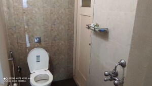 Bathroom in 1 BHK Apartment at Vijay Galaxy, Waghbil – for Rent