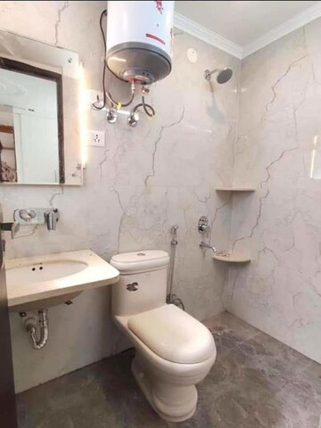 Bathroom in 1 BHK Builder Floor at Saket – for Rent