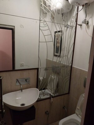 Bathroom in 3 BHK Apartment at Green Park – for Rent