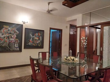 Dining area in 3 BHK Apartment at Green Park – for Rent