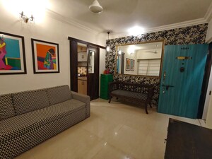 Living Room in 1 BHK Apartment at Bandra West – for Rent