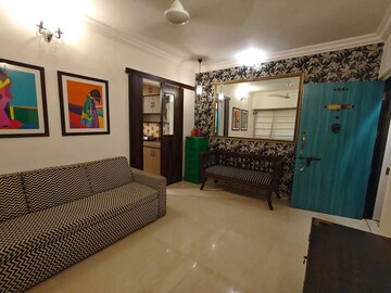 Living Room in 1 BHK Apartment at Bandra West – for Rent