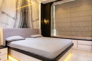 Bedroom in 3 BHK Apartment at Sheth Vasant Lawns, Laxmi Nagar – for Rent