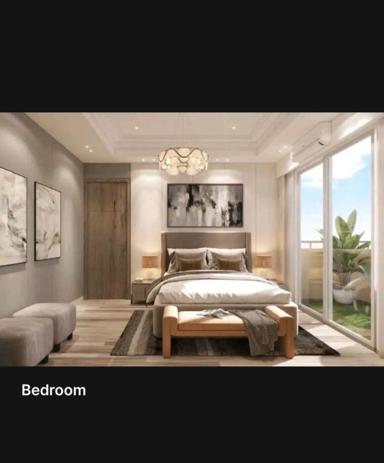 Bedroom, uchdpl-eden 3 Bedroom 1750 Sq.Ft. Apartment In Wave City Ghaziabad 9971776
