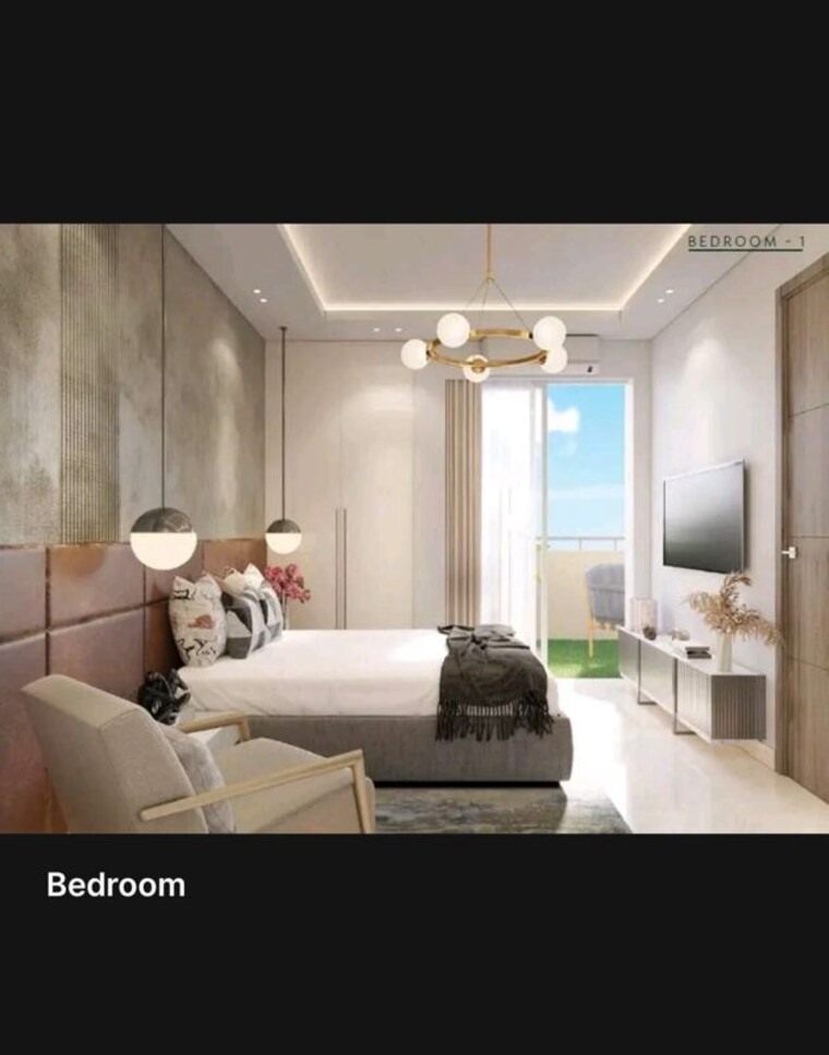 Bedroom, uchdpl-eden 3 Bedroom 1750 Sq.Ft. Apartment In Wave City Ghaziabad 9971776