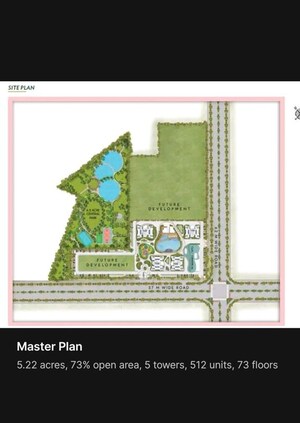 Master Plan in 3 BHK Apartment at Uchdpl Eden, Wave City – for Sale