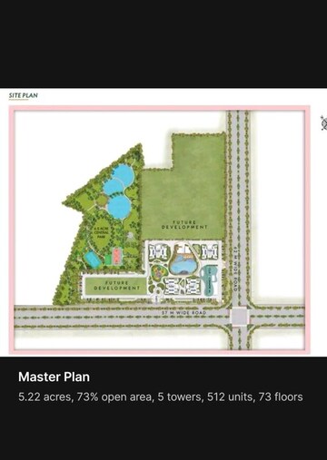 Master Plan in 3 BHK Apartment at Uchdpl Eden, Wave City – for Sale