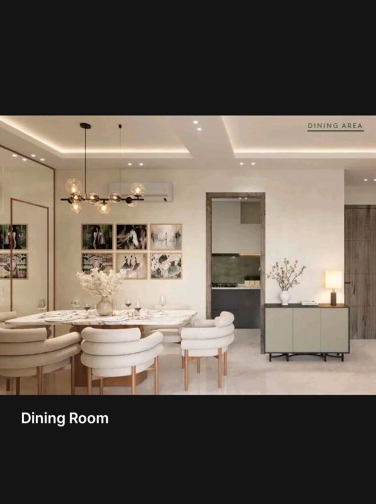 Dining area, uchdpl-eden 3 Bedroom 1750 Sq.Ft. Apartment In Wave City Ghaziabad 9971776