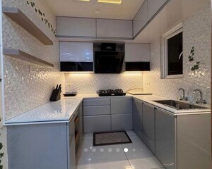 Kitchen in 3 BHK Apartment at Aparna Serene Park, Kondapur – for Rent