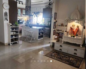 Living Room in 4 BHK Apartment at Hill Ridge Springs, Gachibowli – for Rent