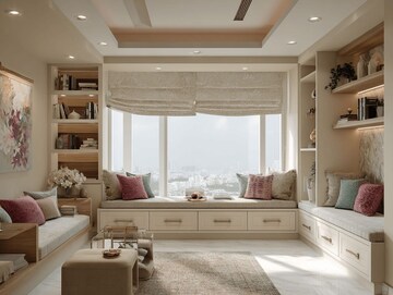 Living Room in 3 BHK Apartment at Rohini Sector 13 – for Sale