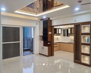 Living Room in 3 BHK Apartment at Rajapushpa Provincia, Narsingi – for Rent