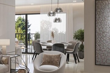 Living Room in 3 BHK Apartment at Sobha Altus, Sector 106 – for Sale