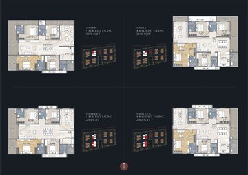 Master Plan in 3 BHK Apartment at Namishree Vrindavan, Kondapur – for Sale