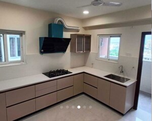 Kitchen in 3 BHK Apartment at Rajapushpa Provincia, Narsingi – for Rent