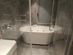 Bathroom in 4 BHK Apartment at Rustomjee Crown, Prabhadevi – for Rent