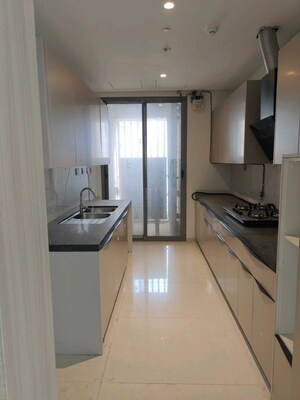 Kitchen in 4 BHK Apartment at Rustomjee Crown, Prabhadevi – for Rent