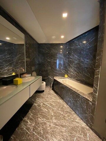 Bathroom in 5 BHK Apartment at Lodha World Crest, Worli – for Rent