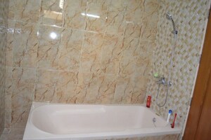 Bathroom in 3 BHK Apartment at Greenwood Apartment, Gomti Nagar – for Rent