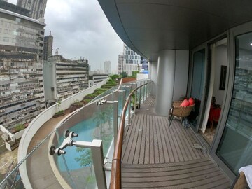 Balcony in 4 BHK Apartment at Lodha World Crest, Worli – for Rent