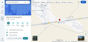  Land – Map Location View at Julapalli - for Sale