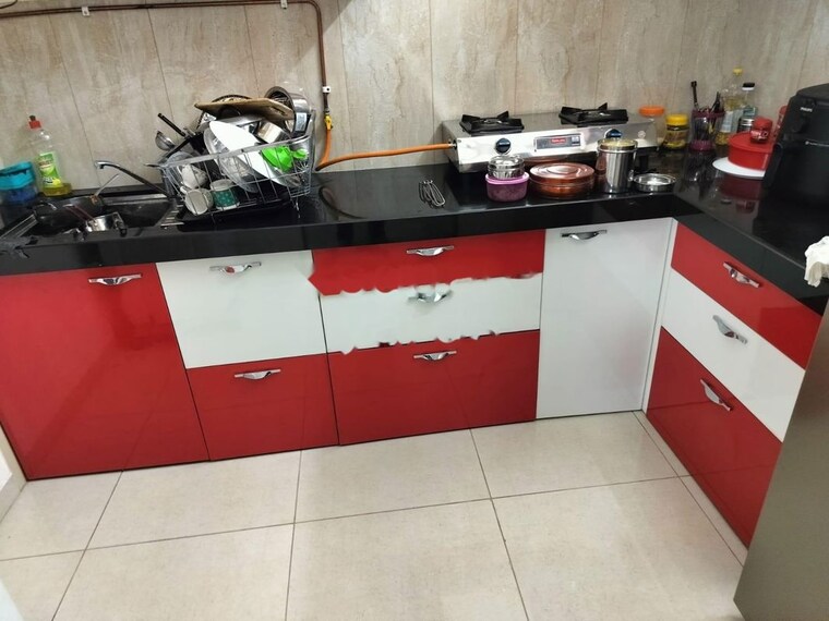 Kitchen, lnt-veridian 2 Bedroom 900 Sq.Ft. Apartment In Powai Mumbai 9972204