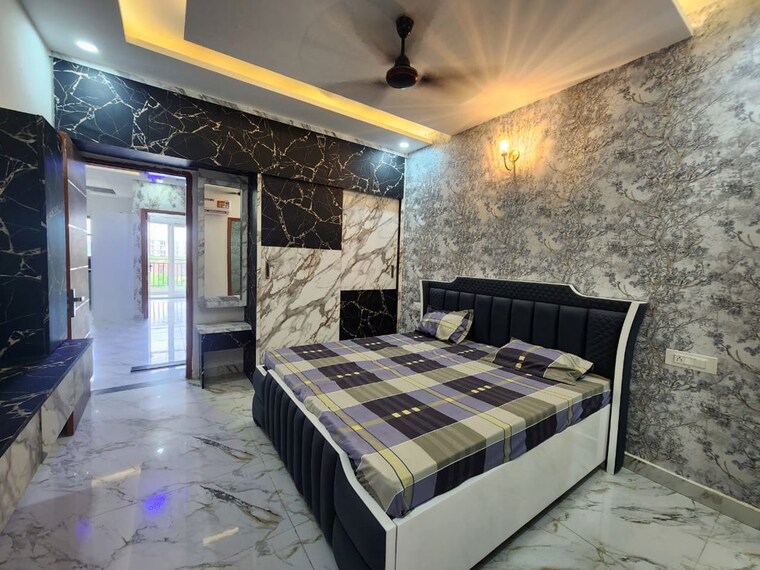Bedroom, high ground 3 Bedroom 1350 Sq.Ft. Builder Floor In High Ground Zirakpur 9972321