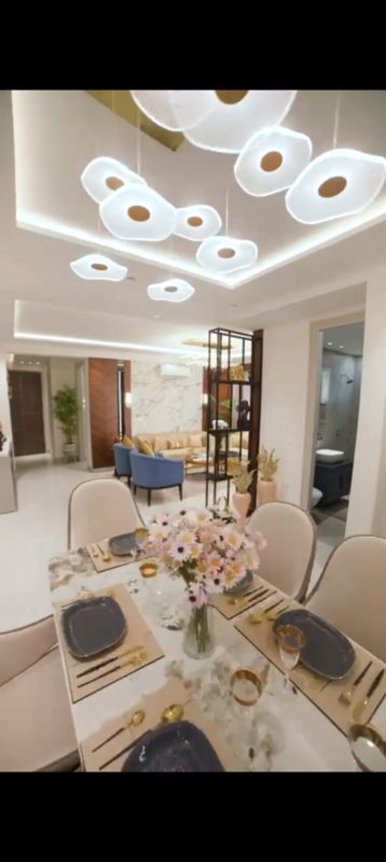 Living Room, urban-the-zirk 3 Bedroom 1990 Sq.Ft. Apartment In Nabha Zirakpur 9972411