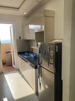 Kitchen in 3 BHK Apartment at Rishita Manhattan, Gomti Nagar – for Rent