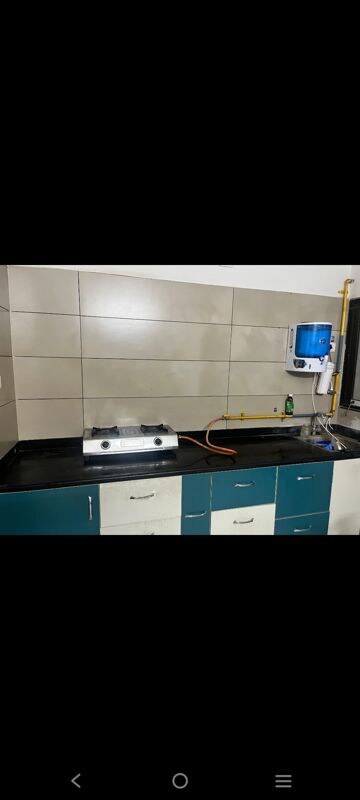 Kitchen in 3 BHK Apartment at Swastik Heights, Near Vaishno Devi Circle On Sg Highway – for Rent