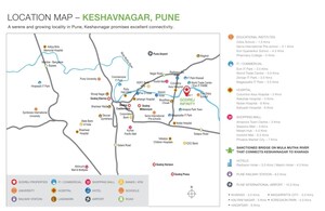 3 BHK Apartment – Map Location View at Godrej Infinity, Keshav Nagar - for Sale