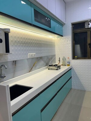 Kitchen in 1 RK Apartment at Raj Tarang, Dahisar East – for Sale