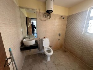 Bathroom in 3 BHK Builder Floor at Ansal Sushant Apartments, Sushant Lok I – for Rent