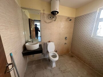 Bathroom in 3 BHK Builder Floor at Ansal Sushant Apartments, Sushant Lok I – for Rent