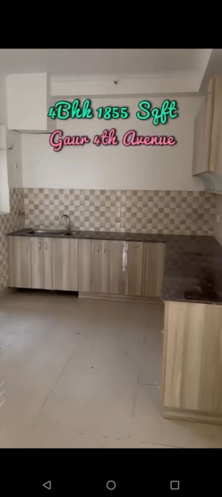 Kitchen, gaur-city-4th-avenue 4 Bedroom 1855 Sq.Ft. Apartment In Sector 4 Greater Noida Greater Noida 9972777