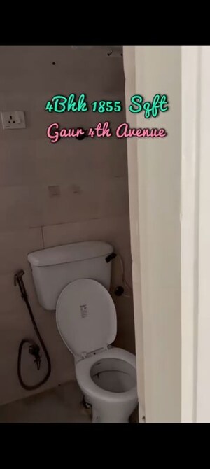 Bathroom in 4 BHK Apartment at Gaur City 4th Avenue, Sector 4 Greater Noida – for Sale