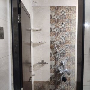 Bathroom in 1 BHK Apartment at Alcon Ganga Terrace, Mundhwa – for Rent