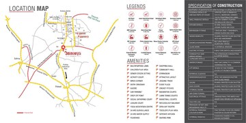 3 BHK Apartment – Map Location View at Advitya Homes, Sector 143 - for Sale