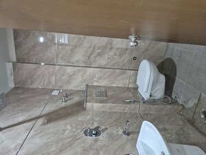 Bathroom in 1 BHK Builder Floor at Palm Residency Chhatarpur, Chattarpur – for Rent