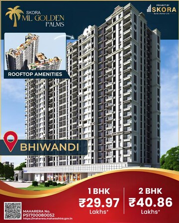 2 BHK Apartment – Exterior View View at Skora ML Golden Palms, Sonale - for Sale