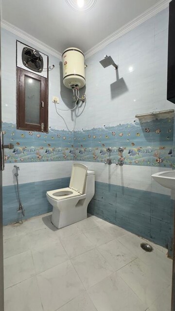 Bathroom in 1 BHK Builder Floor at Chattarpur – for Rent