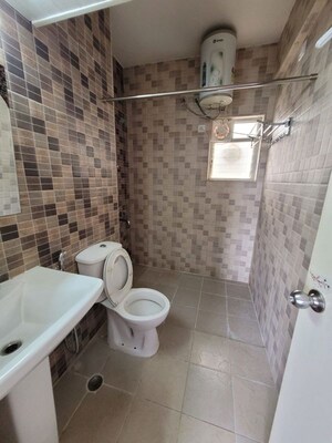 Bathroom in 2 BHK Apartment at Dhammanagi Lilium Gardenia, Thanisandra – for Rent