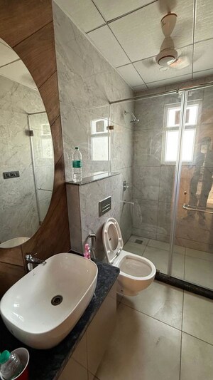 Bathroom in 3 BHK Apartment at Raj One Good Earth, Sector 71 – for Rent